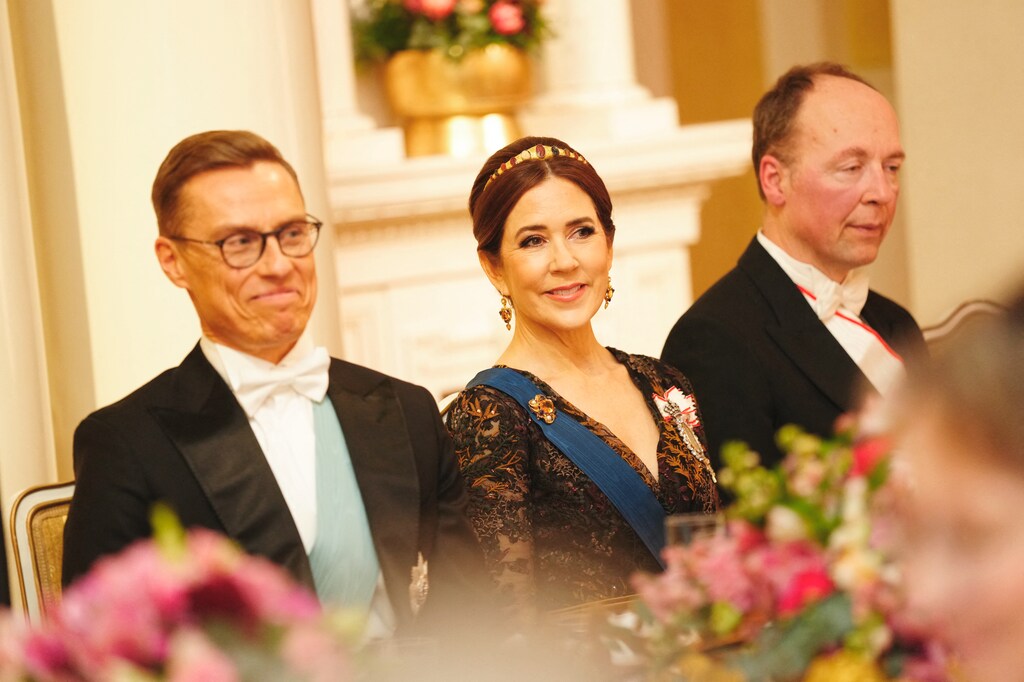 Los reyes de Dinamarca en la cena de gala en Helsinki 