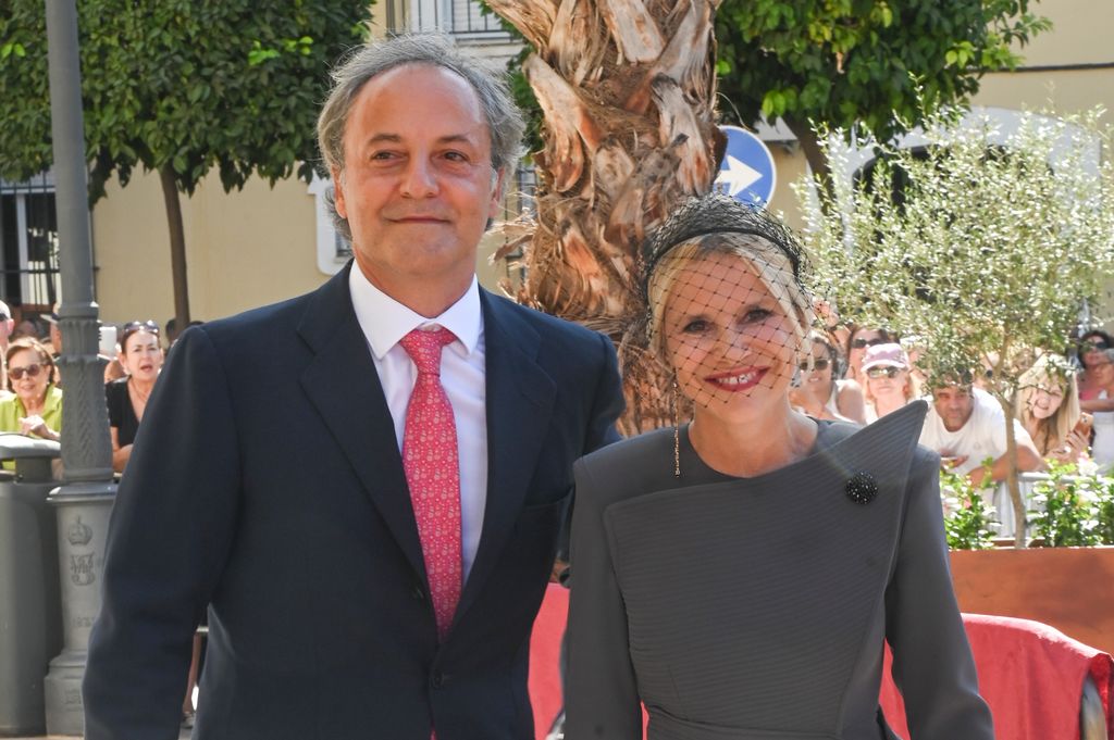 Eugenia Martinez de Irujo y Narcis Rebollo en la boda de Cayetano y Bárbara