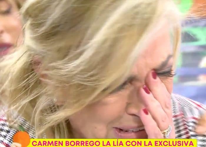Carmen Borrego, desolada
