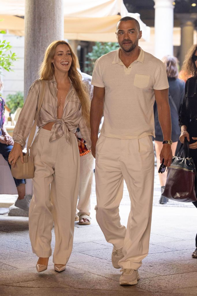 Jesse Williams y Alejandra Onieva paseando por Milan, Italia