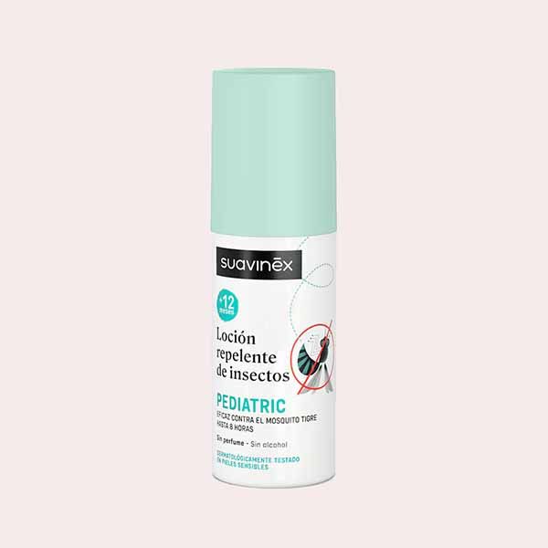 Locion Repelente Insectos Bebés Suavinex +12 Meses 100ml Blanco