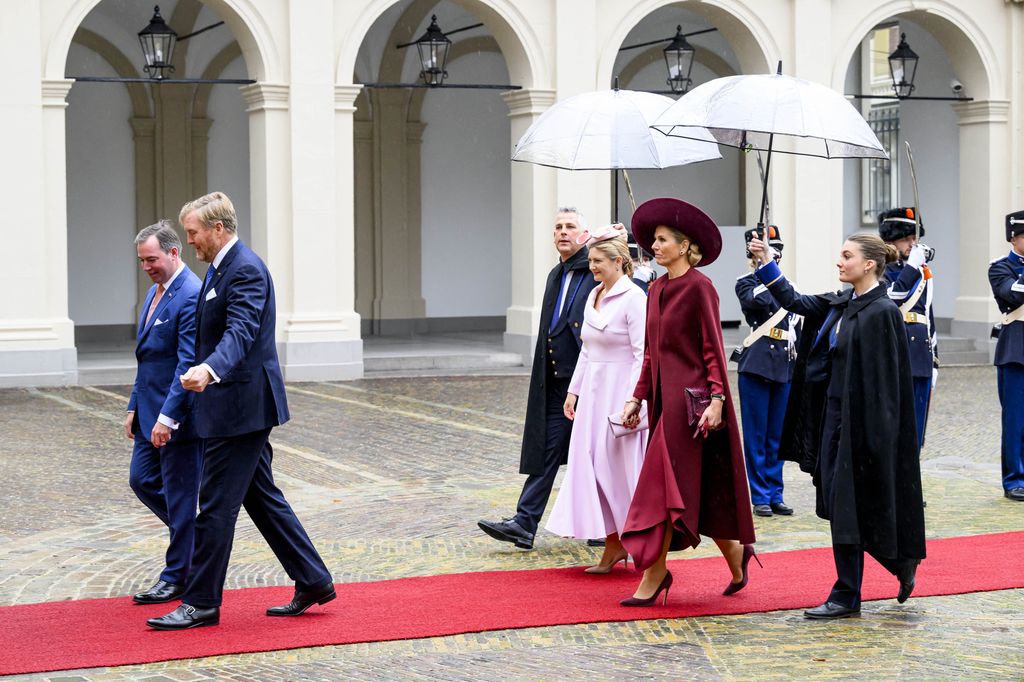 Los grandes duques de Luxemburgo, en su visita a Guillermo y Máxima de Holanda