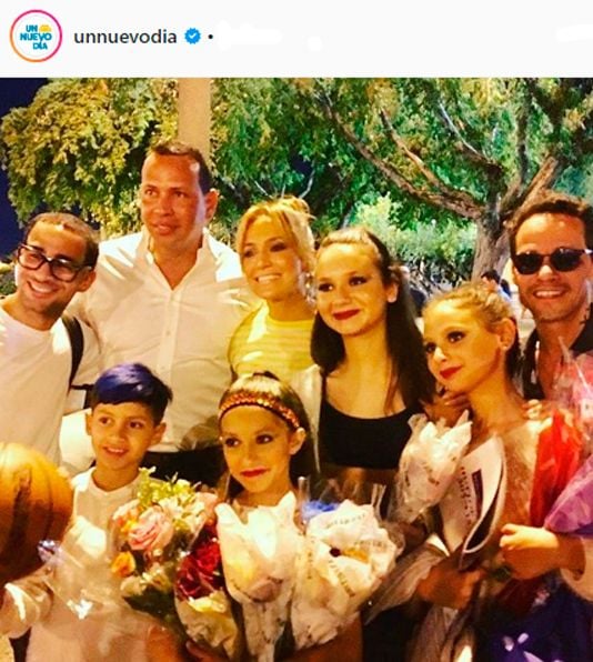 Jennifer Lopez, Marc Anthony y Alex Rodriguez 