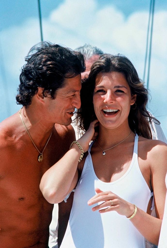 Carolina de Mónaco y Philippe Junot en Guadeloupe, en las Antillas francesas, en diciembre de 7978