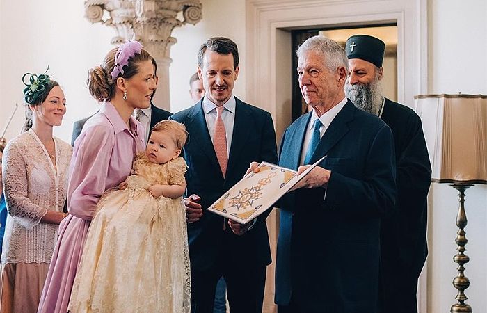 Bautizo de la hija de Felipe y Danica de Serbia
