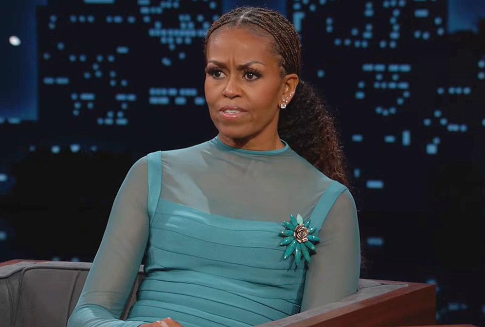 Michelle Obama en el programa de Jimmy Kimmel el 16 de diciembre de 2025