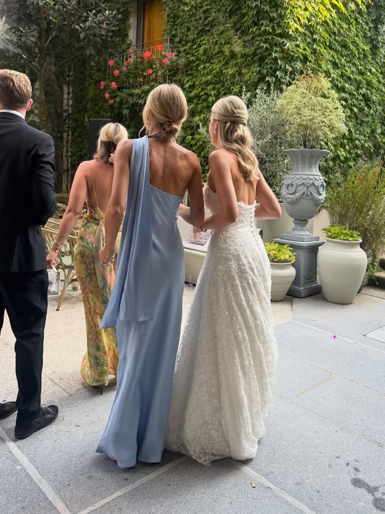 Phoebe Knatchbull en su segunda boda con Leopold Glover