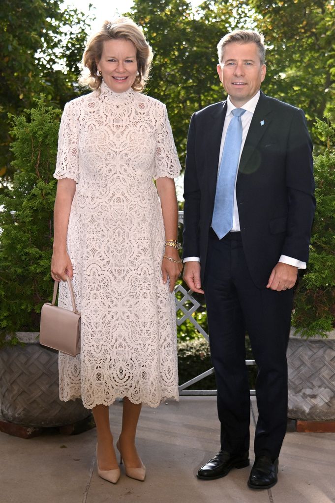Matilde de Bélgica con Tom Fletcher