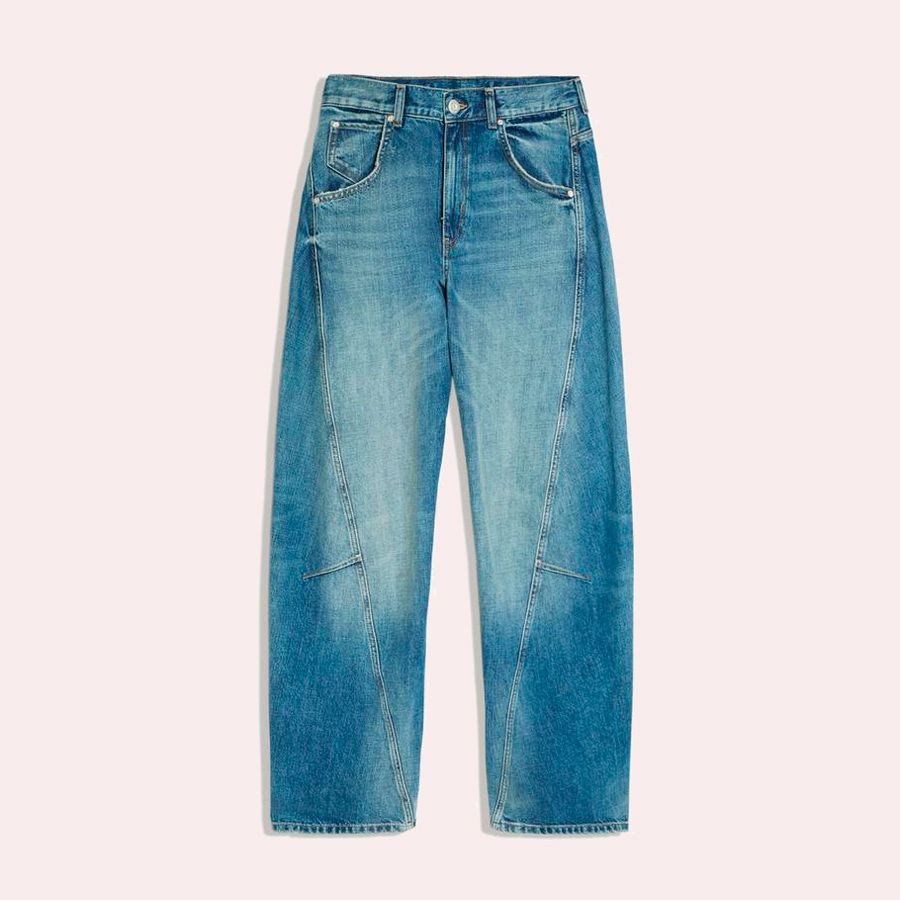 Jeans barrel tiro bajo