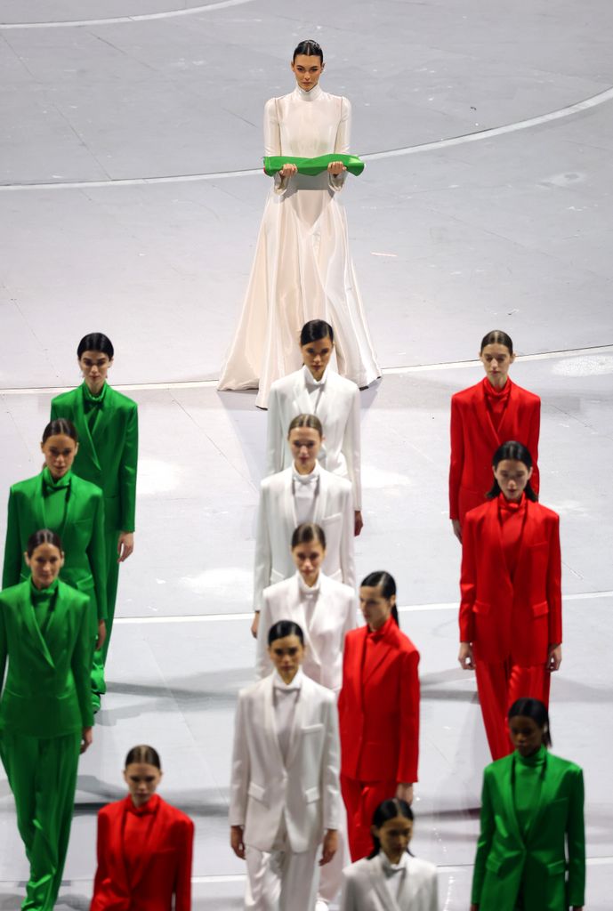 Vittoria Ceretti en la ceremonia de inauguración de los Juegos Olímpicos de Invierno 2006.