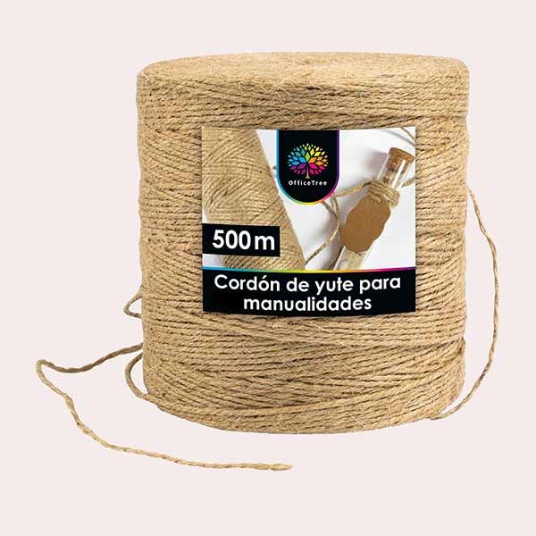 OfficeTree Rollo de Cuerda de Yute 500m 2mm Amazon
