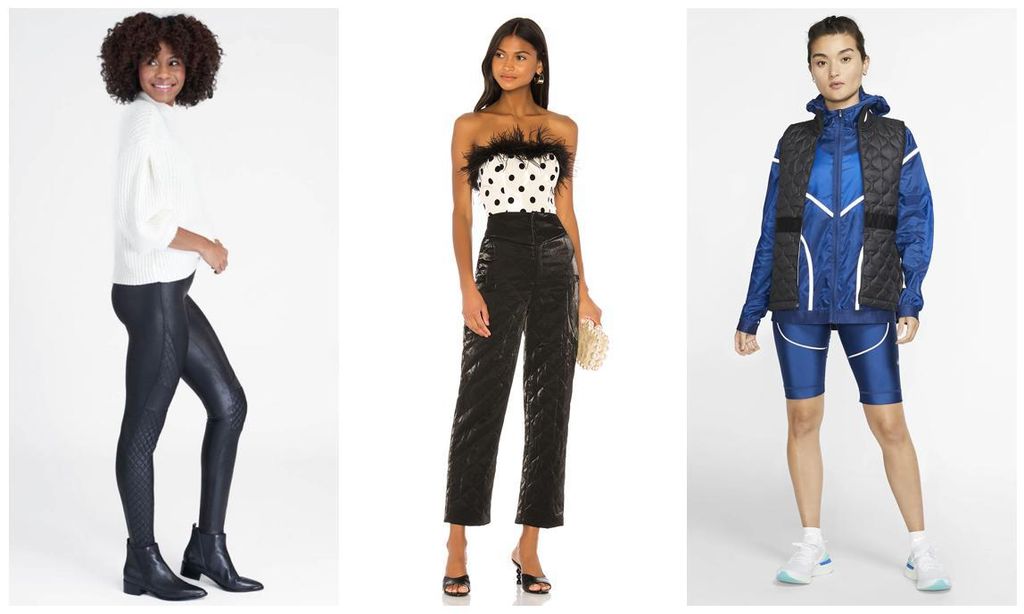 
Leegins de Spanx, pantalones de LPA y chaleco de Nike
