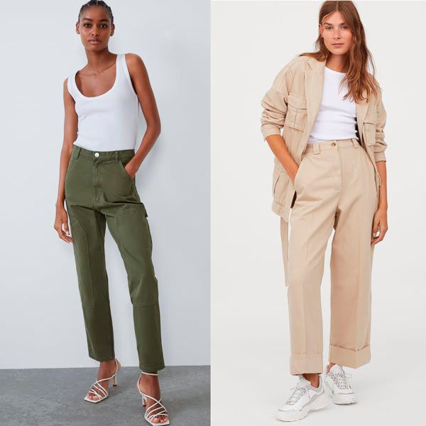 Collage pantalones tiro alto