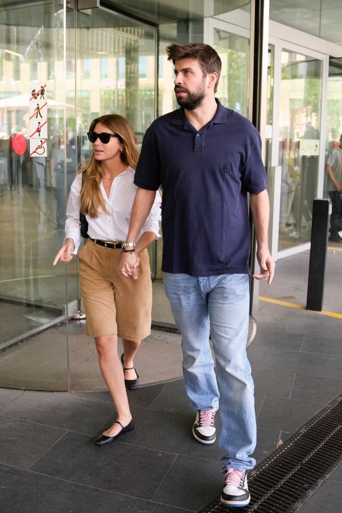 Former soccerplayer Gerard Pique and Clara Chia arriving a trial in Barcelona on Monday 17 June 2024.
