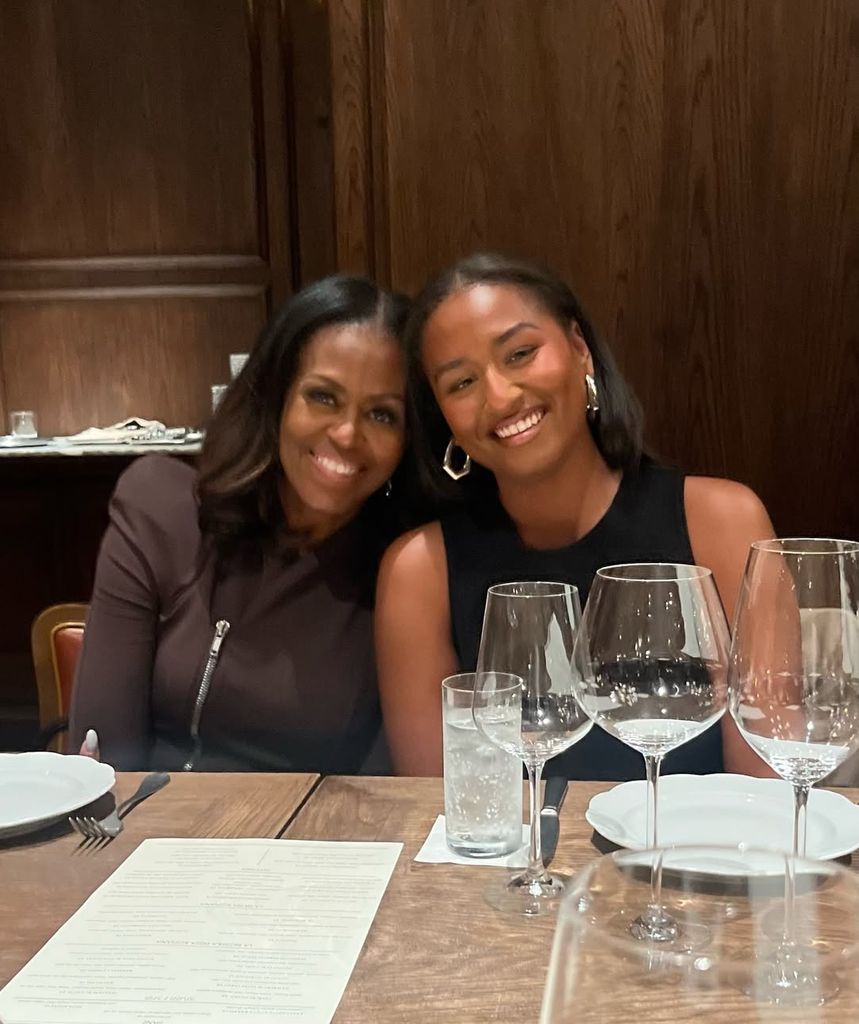 Michelle Obama celebró los 25 años de su hija Sasha con una tierna foto juntas
