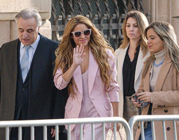 Shakira a su llegada a los juzgados de Barcelona, noviembre 2023