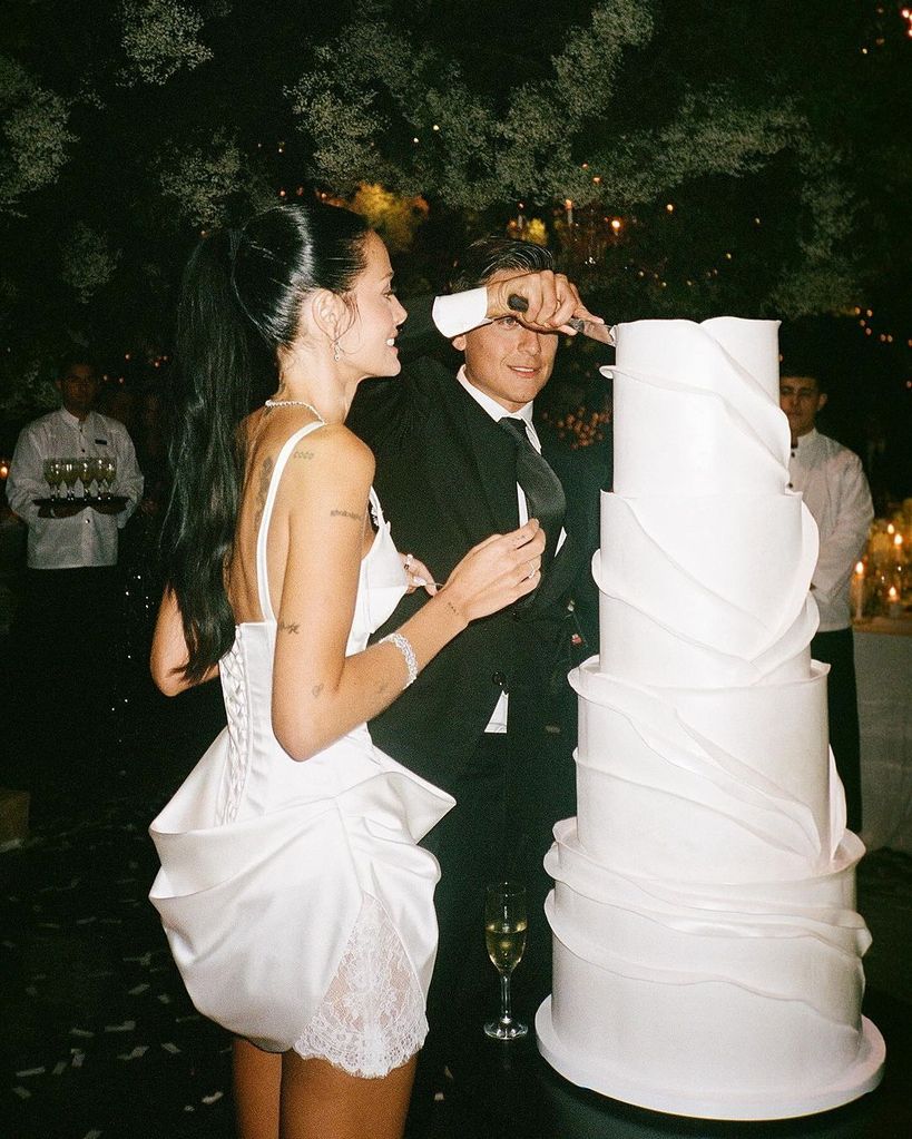 El vestido de novia de Oriana Sabatini en su boda con Paulo Dybala