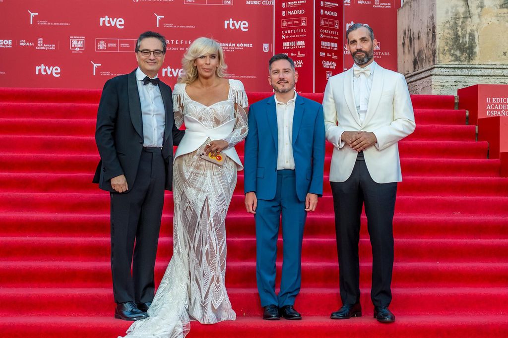 Alfonso Morales, secretario general de RTVE, María Eizaguirre, DIRCOM de RTVE, Sergio Calderón, director de TVE y Eduardo Fernández Palomares, director corporativo RTVE