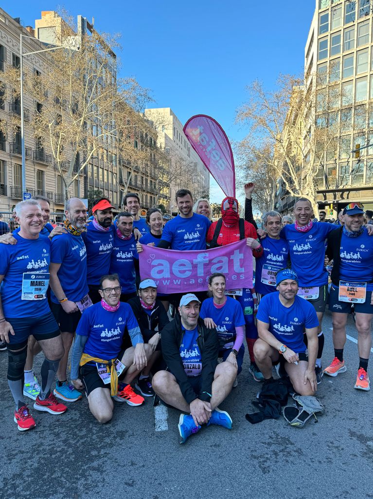Toni Company en una carrera solidaria de AEFAT