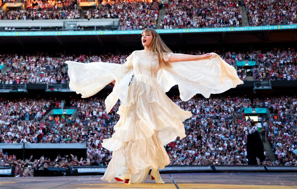 Taylor Swift en uno de los conciertos de The Eras Tour en el estadio de Wembley de Londres.