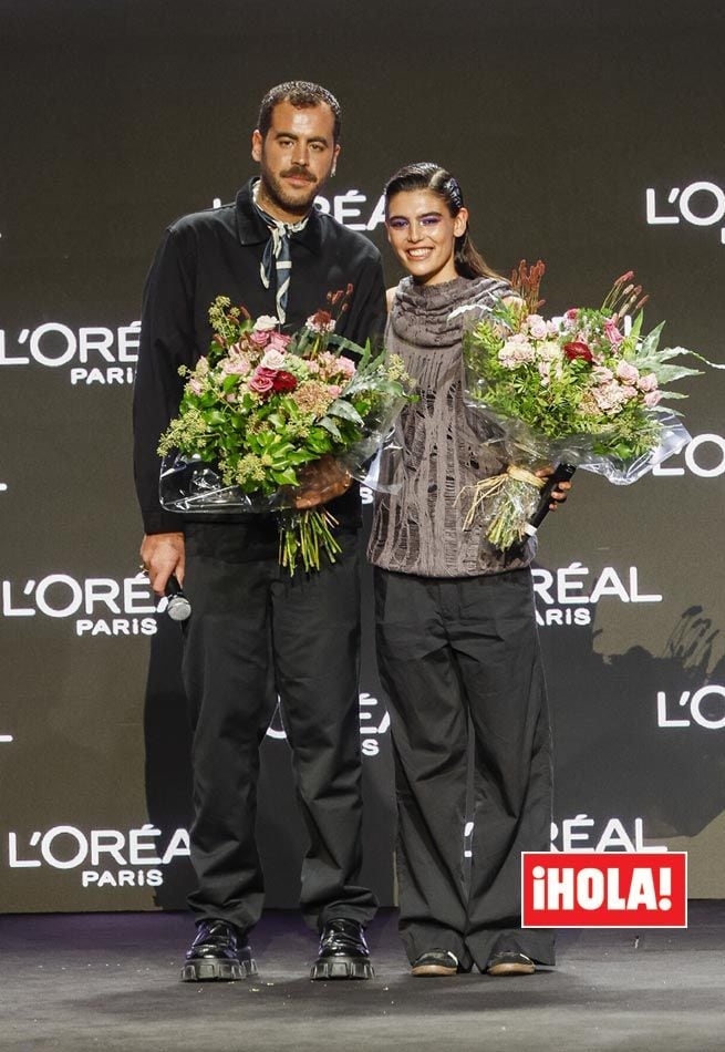 Jaime Álvarez, fundador y diseñador de Mans, y la modelo Julia Pacha, los mejores de la 78ª edición de Fashion Week Madrid.
