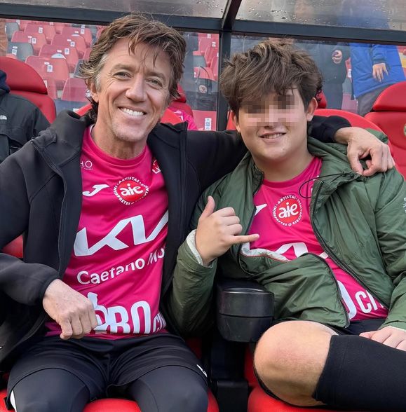 Colate Vallejo-Nágera y su hijo, Andrea Nicolás