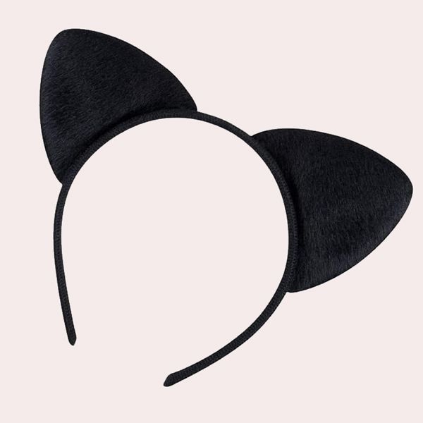 Diadema con orejas de gato