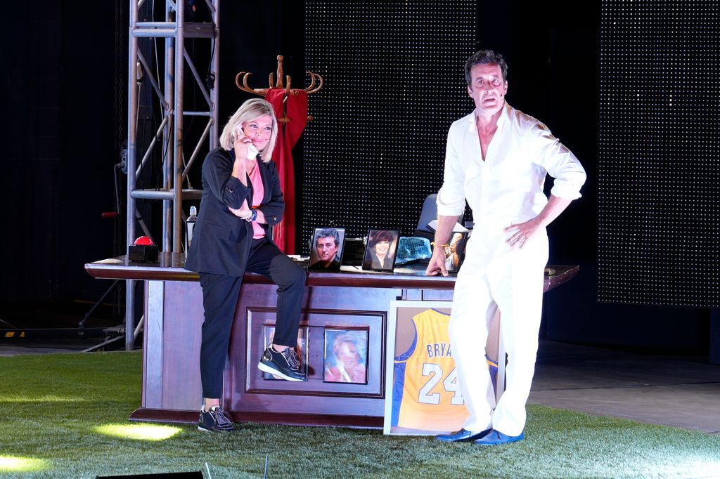 Terelu Campos y Cesar Luengo en la obra 'Santa Lola' en Benalmadena el 30 de julio de 2025