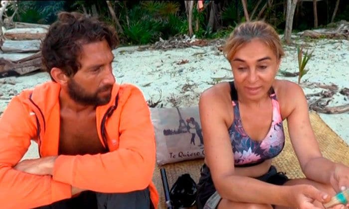 Pavón y Ana María Aldón en Supervivientes