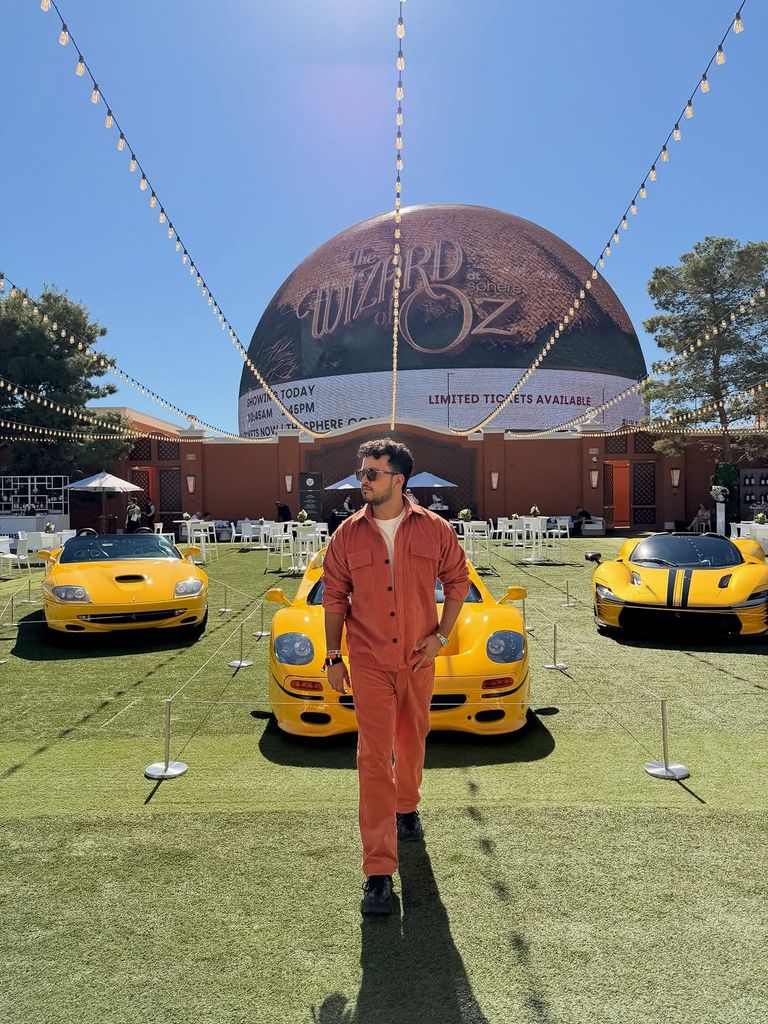 Anunay Sood, en el festival de coches de alta gama que se celebra en Las Vegas