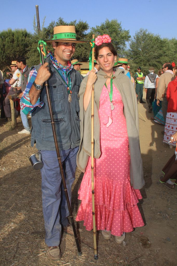 Lourdes Montes y Francisco Rivera en la romería de El Rocío, 2014.