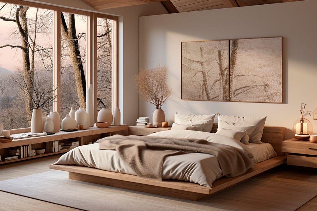 Dormitorio japandi
