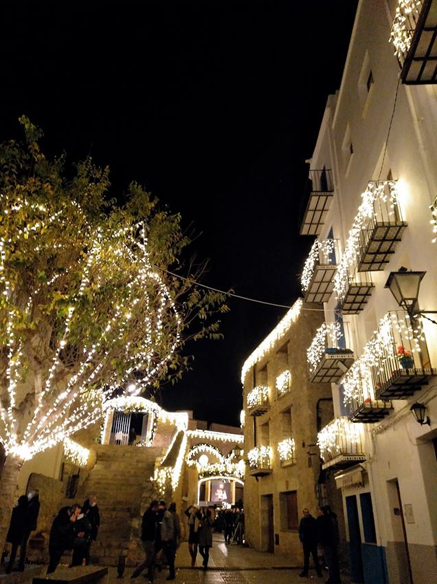 Luces de Navidad en Peñíscola
