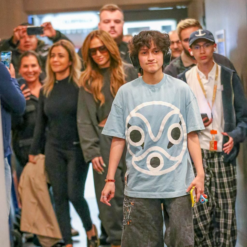 jlo con sus hijos en los ngeles
