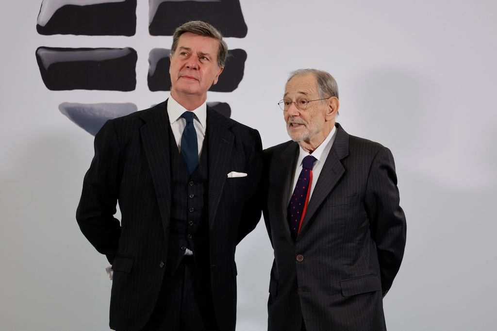 Cayetano Martínez de Irujo y Javier Solana en los premios internacional de periodismo de 'El Mundo'