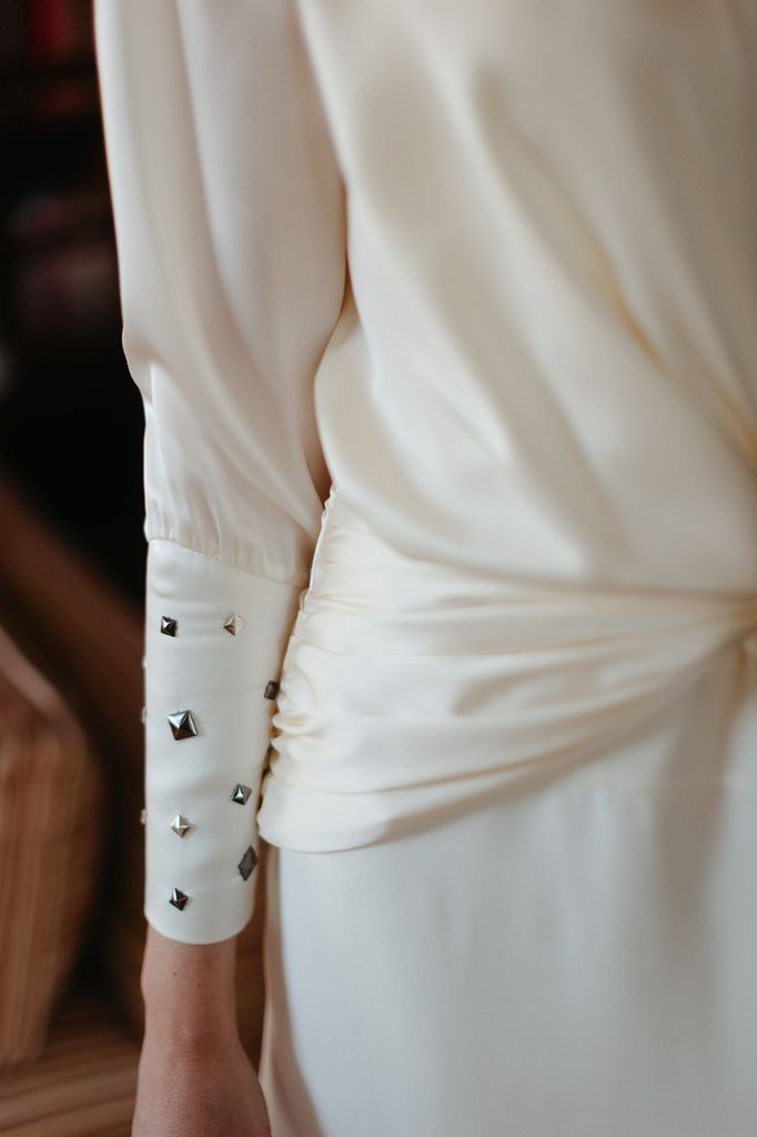 Carmen con vestido de Inés Martín Alcalde