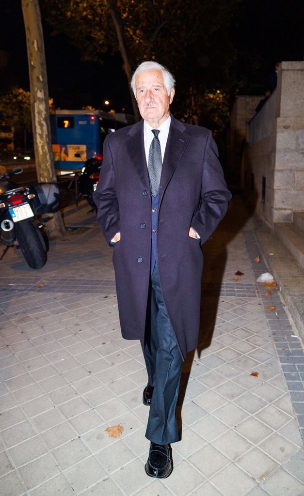 Alfonso Martínez de Irujo en el funeral de su familiar