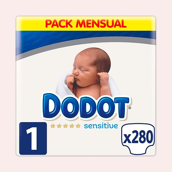 Dodot Pañales Sensitive Talla 1 (2-5 kg), 168 Unidades