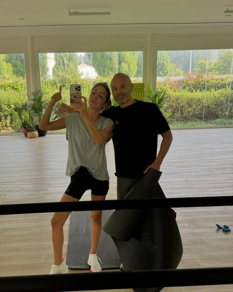 Anna Ortiz y Andrés Iniesta