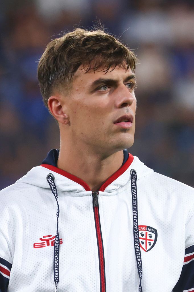 Daniel Maldini en el partido que disputó antes del accidente