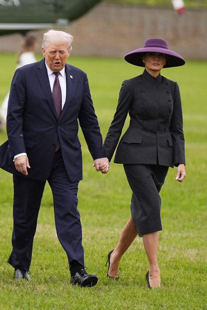 El Presidente de Estados Unidos y la Primera Dama en su primer día en el Reino Unido. 