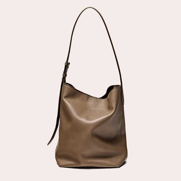 Bolso bucket piel napa