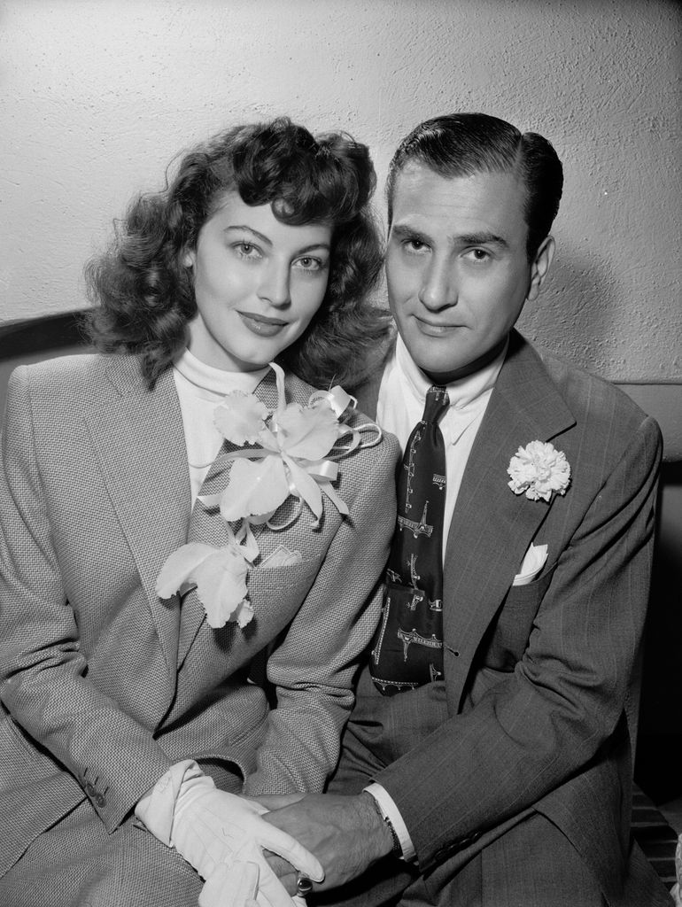 Ava Gardner y Artie Shaw el día de su boda en California