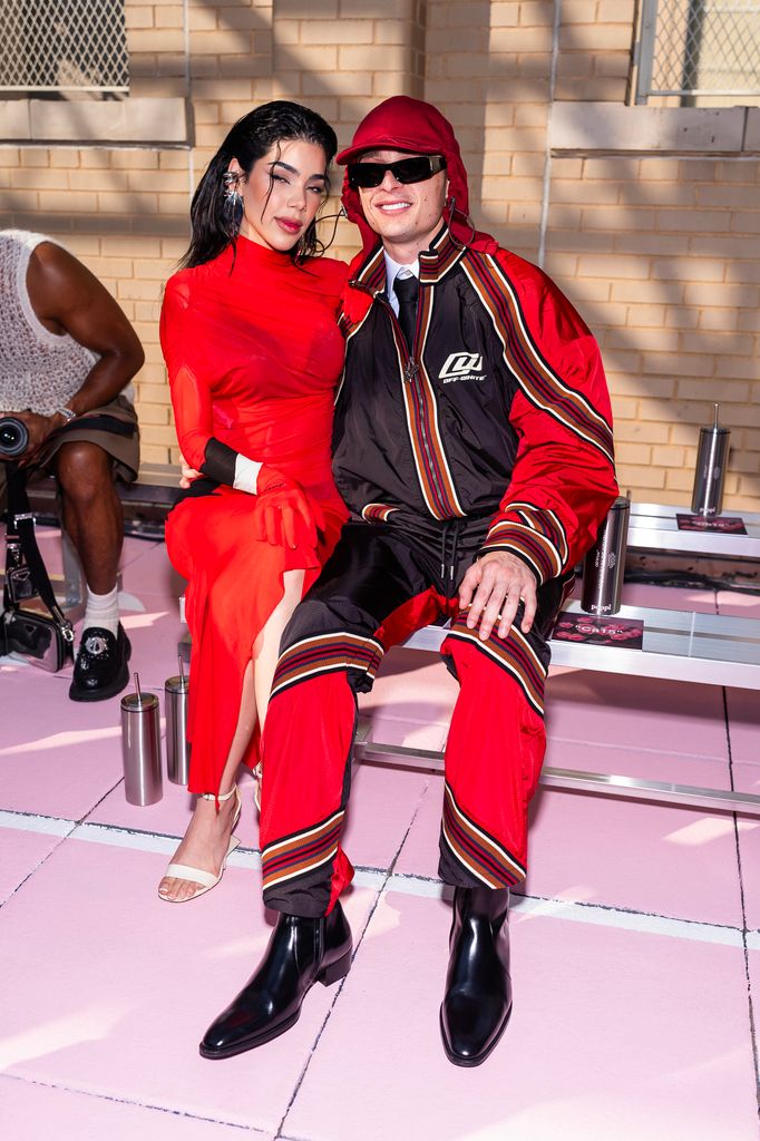 La pareja en la semana de la moda en Nueva York. 