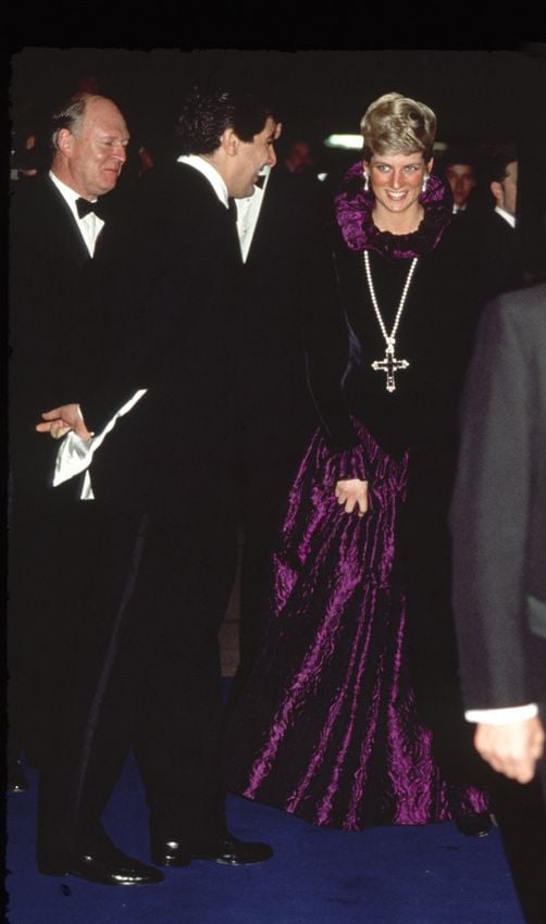 La princesa Diana con la cruz de Attallah