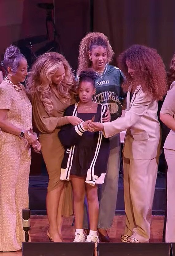 Beyoncé, con su familia en la inauguración