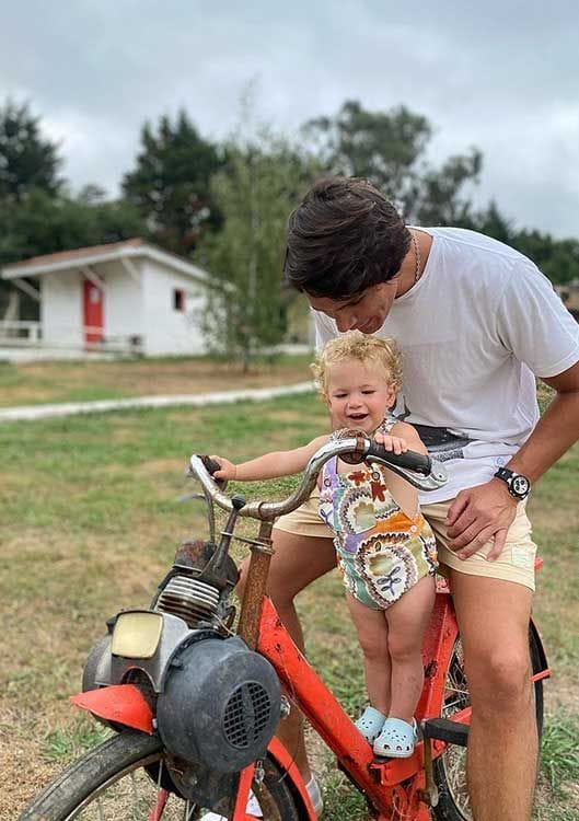Pablo Castellano con su hijo Martín 
