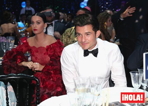 La pareja durante la gala amfAR
