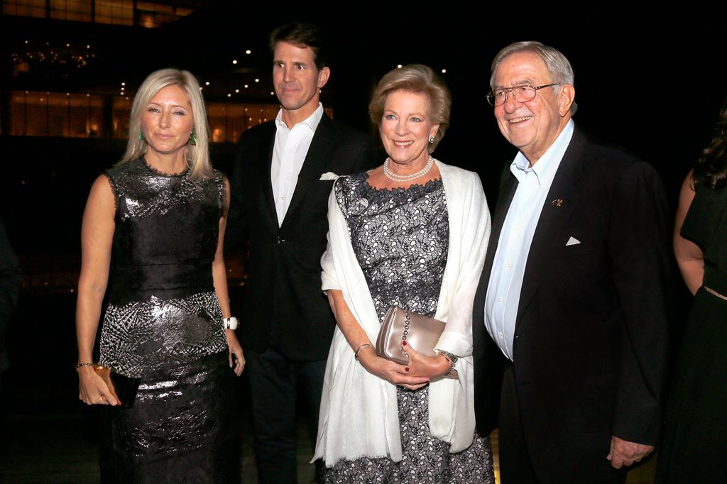 Marie-Chantal y Pablo de Grecia con los reyes Constantino y Ana María