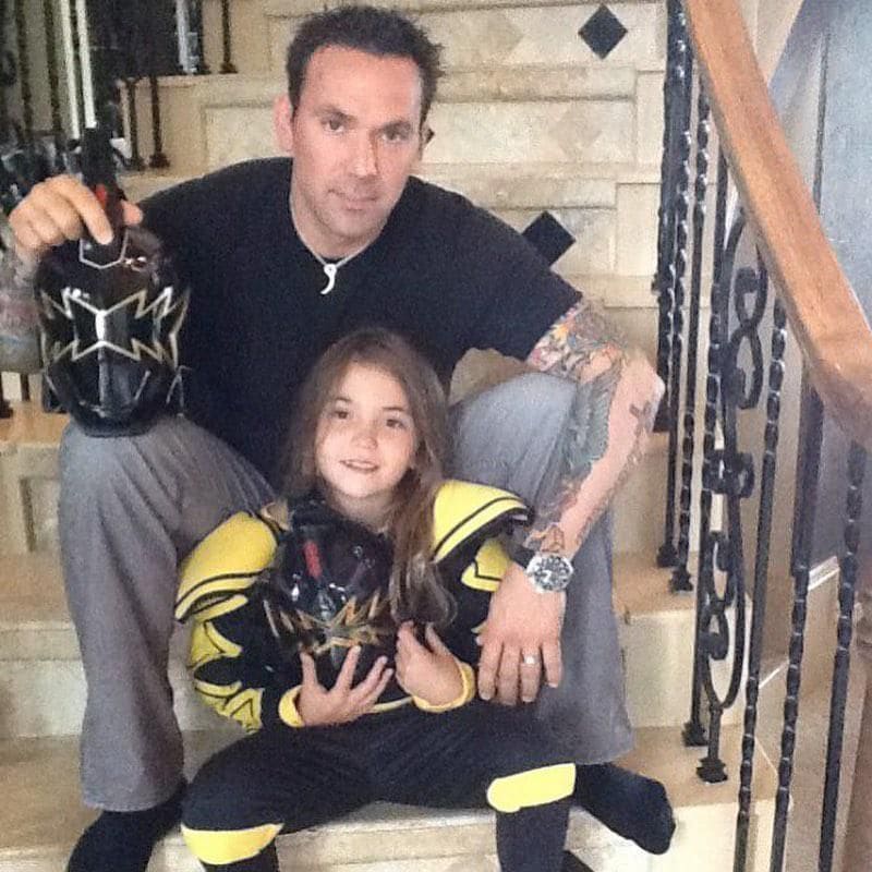 Jason David Frank y su hija Jenna